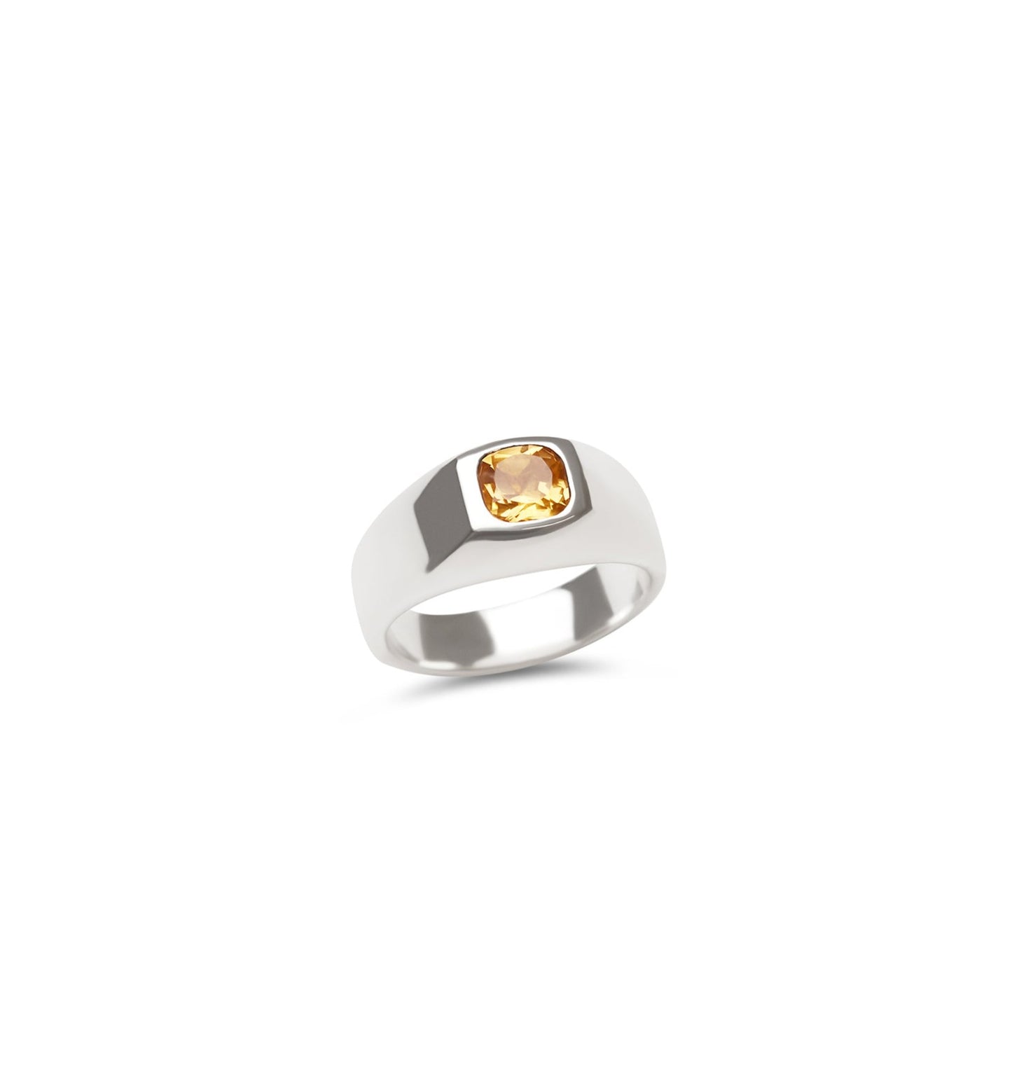 Citrine Signet Ring