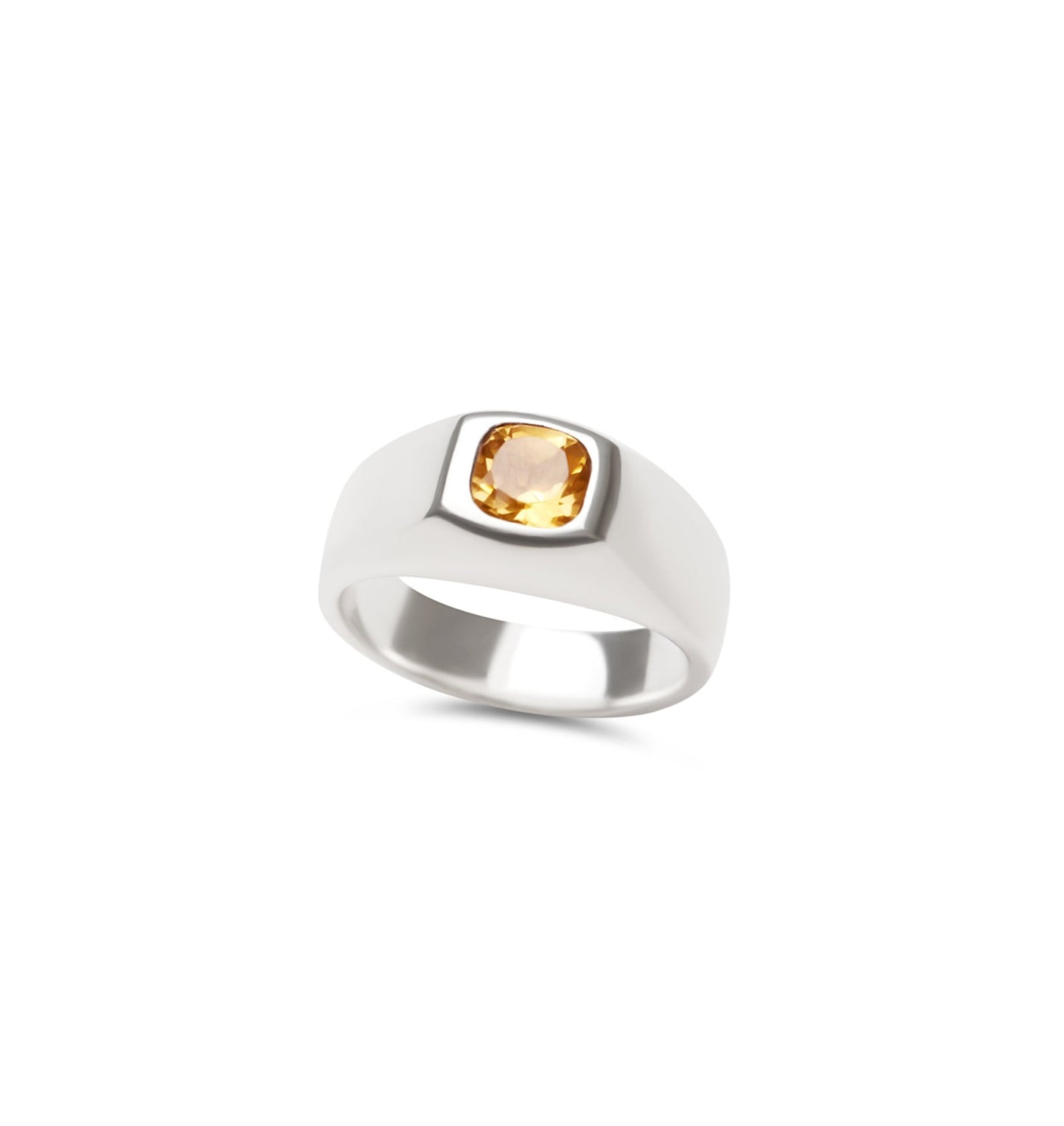 Citrine Signet Ring