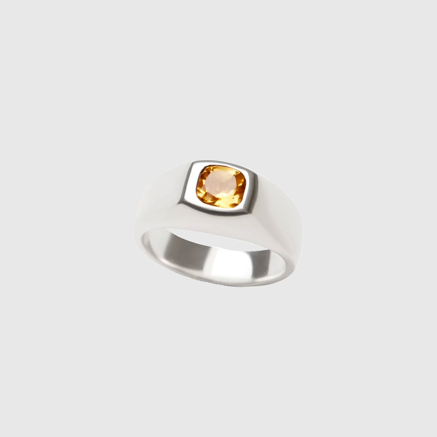 Citrine Signet Ring