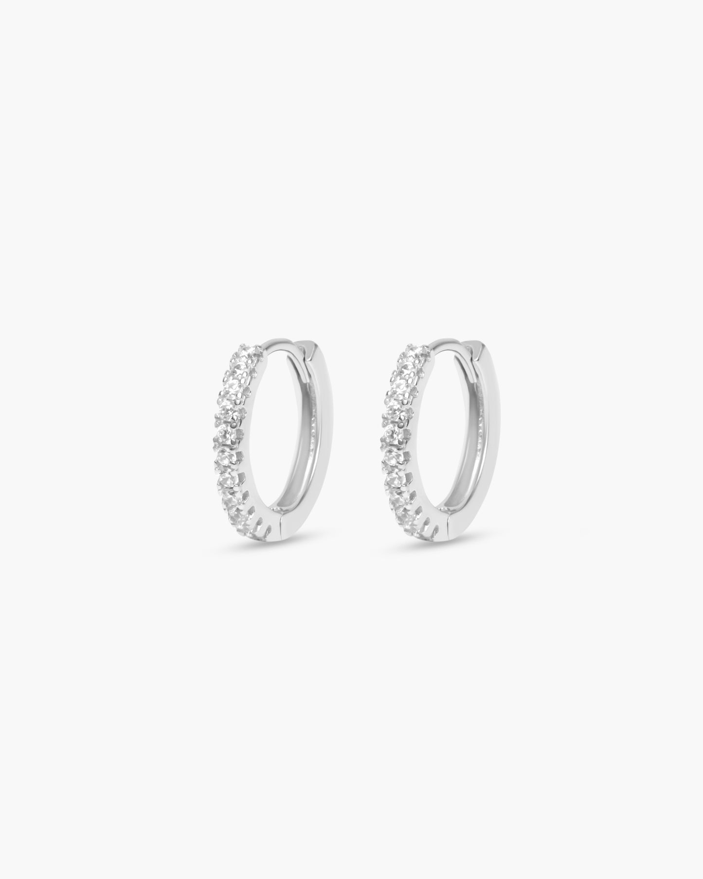 Pavé Hoop Earrings