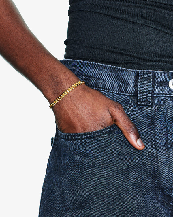 14Kt Gold Cuban Bracelet