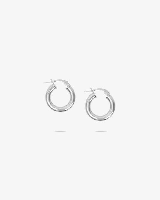 Thick Silver Hoops