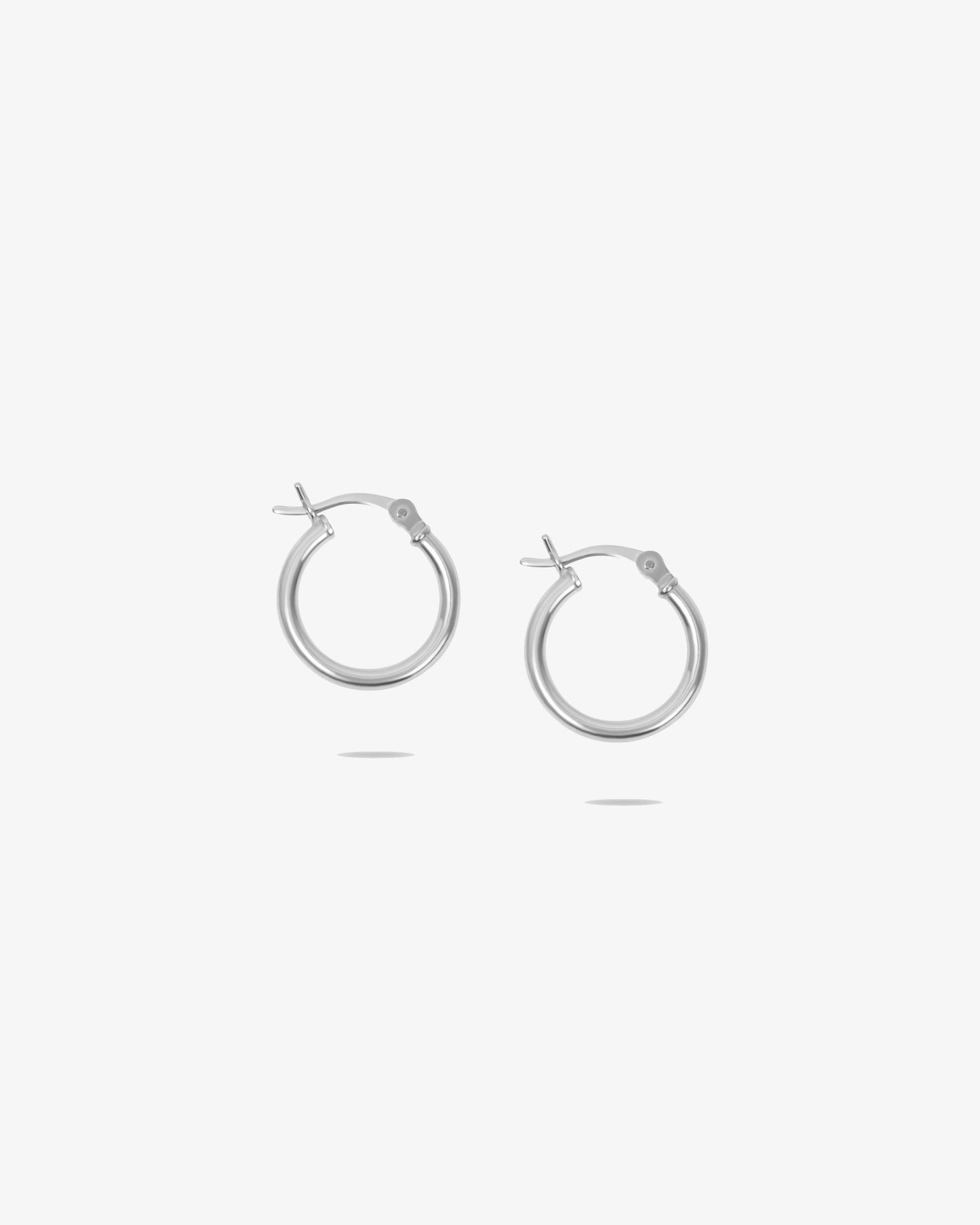 Signature Silver Hoops