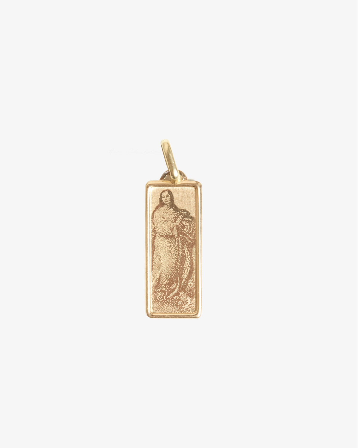 14Kt Scroll Pendant